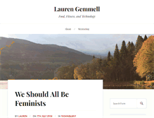 Tablet Screenshot of laurengemmell.com